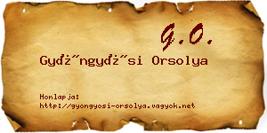 Gyöngyösi Orsolya névjegykártya